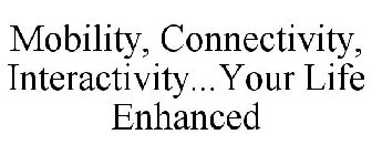 MOBILITY, CONNECTIVITY, INTERACTIVITY...YOUR LIFE ENHANCED