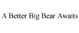 A BETTER BIG BEAR AWAITS