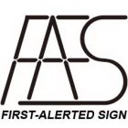 FAS FIRST-ALERTED SIGN