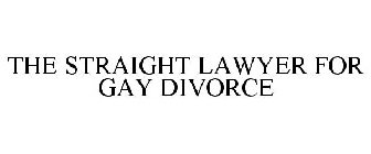 THE STRAIGHT LAWYER FOR GAY DIVORCE