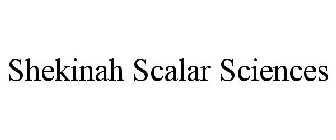 SHEKINAH SCALAR SCIENCES