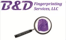 B&D FINGERPRINTING SERVICES, LLC CHILD ID KITS B&D