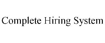 COMPLETE HIRING SYSTEM