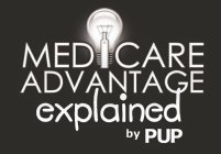 MEDICARE ADVANTAGE EXPLAINED BY PUP