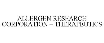 ALLERGEN RESEARCH CORPORATION - THERAPEUTICS