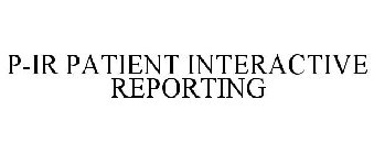 P-IR PATIENT INTERACTIVE REPORTING