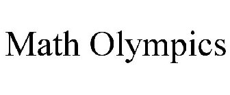 MATH OLYMPICS