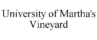 UNIVERSITY OF MARTHA'S VINEYARD