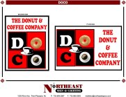 DOCO BUILDING SIGN THE DONUT & COFFEE COMPANY
