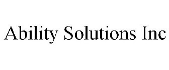 ABILITY SOLUTIONS INC