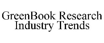 GREENBOOK RESEARCH INDUSTRY TRENDS