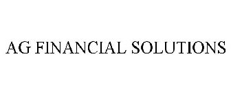 AG FINANCIAL SOLUTIONS