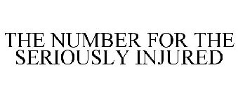 THE NUMBER FOR THE SERIOUSLY INJURED