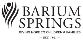 BARIUM SPRINGS GIVING HOPE TO CHILDREN & FAMILIES EST. 1891