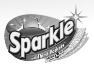 SPARKLE WITH THIRST POCKETS ABSORBS 6X ITS WEIGHT ABSORBE SU PESO