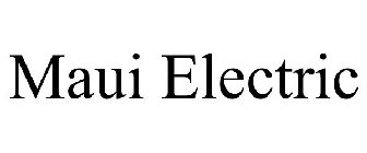 MAUI ELECTRIC