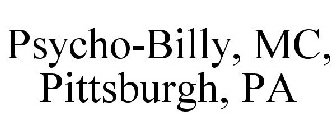 PSYCHO-BILLY MC PITTSBURGH, PA
