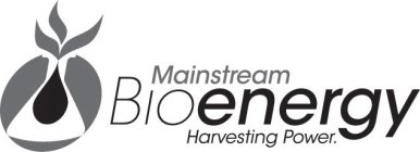 MAINSTREAM BIOENERGY HARVESTING POWER.