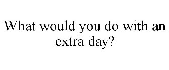 WHAT WOULD YOU DO WITH AN EXTRA DAY?