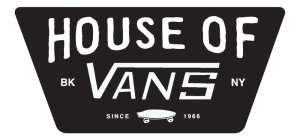 HOUSE OF VANS BK NY SINCE 1966 Trademark - Serial Number 85962172 :: Justia  Trademarks