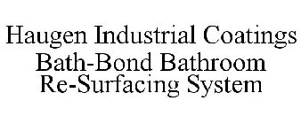 HAUGEN INDUSTRIAL COATINGS BATH-BOND BATHROOM RE-SURFACING SYSTEM