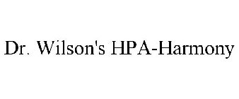 DR. WILSON'S HPA-HARMONY