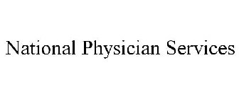 NATIONAL PHYSICIAN SERVICES