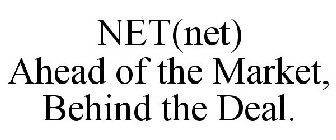 NET(NET) AHEAD OF THE MARKET, BEHIND THE DEAL.
