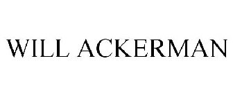 WILL ACKERMAN