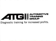 ATG AUTOMOTIVE TRAINING GROUP DIAGNOSTIC TRAINING FOR INCREASED PROFITS.