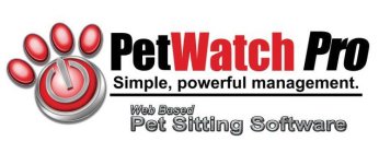 PETWATCH PRO SIMPLE, POWERFUL MANAGEMENT. WEB BASED PET SITTING SOFTWARE