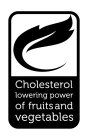 CHOLESTEROL LOWERING POWER OF FRUITS AND VEGETABLES