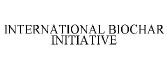 INTERNATIONAL BIOCHAR INITIATIVE