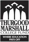 THURGOOD MARSHALL COLLEGE FUND WHERE EDUCATION PAYS OFF