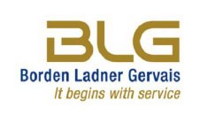 BLG BORDEN LADNER GERVAIS IT BEGINS WITH SERVICE
