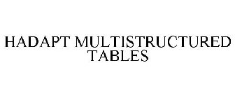 HADAPT MULTISTRUCTURED TABLES