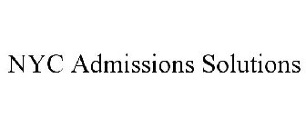 NYC ADMISSIONS SOLUTIONS