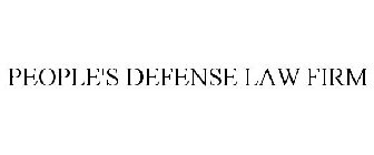 PEOPLE'S DEFENSE LAW FIRM