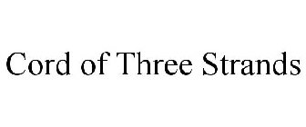 CORD OF THREE STRANDS