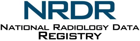 NRDR NATIONAL RADIOLOGY DATA REGISTRY