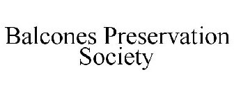 BALCONES PRESERVATION SOCIETY