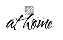 THE HOME DEPOT ALWAYS AT HOME