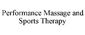 PERFORMANCE MASSAGE AND SPORTS THERAPY