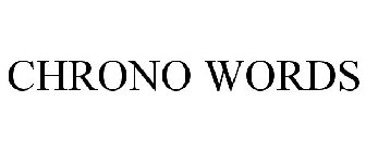 CHRONO WORDS