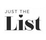 JUST THE LIST