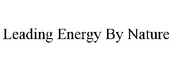 LEADING ENERGY BY NATURE