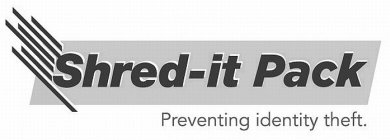 SHRED-IT PACK PREVENTING IDENTITY THEFT.