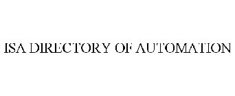 ISA DIRECTORY OF AUTOMATION