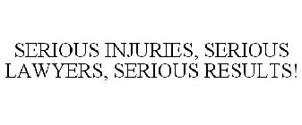 SERIOUS INJURIES, SERIOUS LAWYERS, SERIOUS RESULTS!