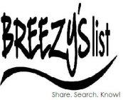 BREEZY'SLIST SHARE. SEARCH. KNOW!